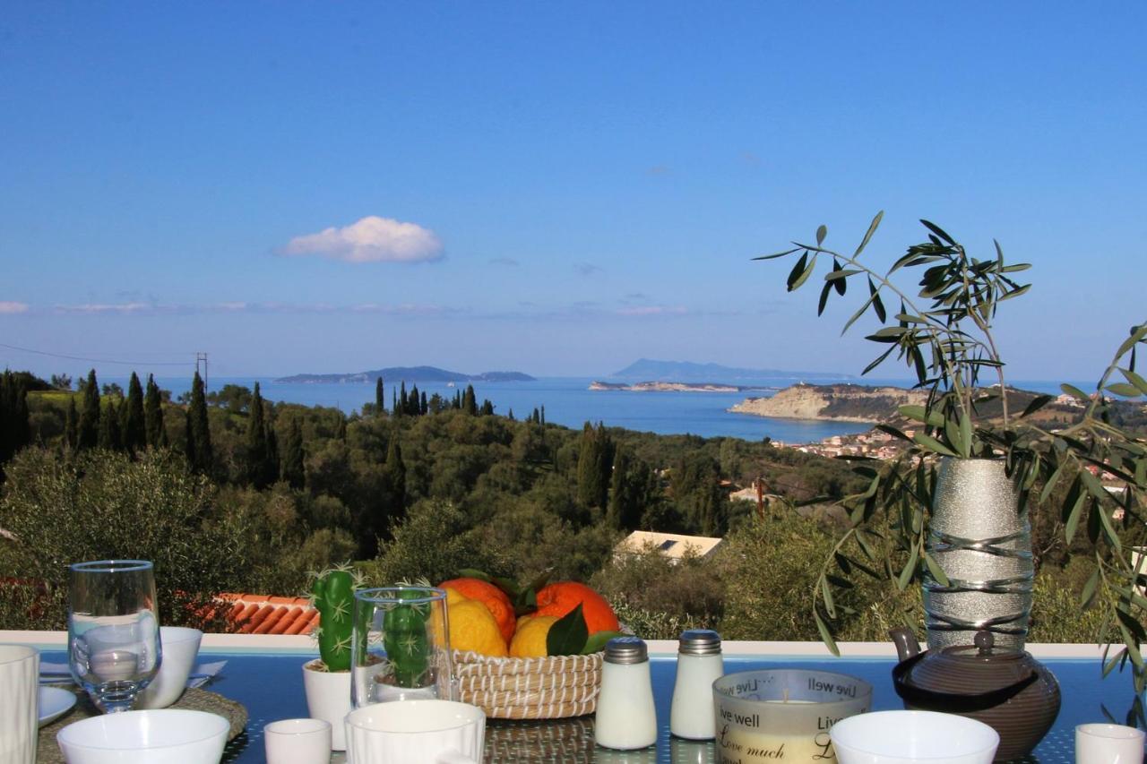 Sunset Sea View Villa 10 Afión Dış mekan fotoğraf